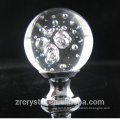 boule de cristal de haute qualité bulles verre poignée boutons push pull pour commode, armoire, tiroir et armoire